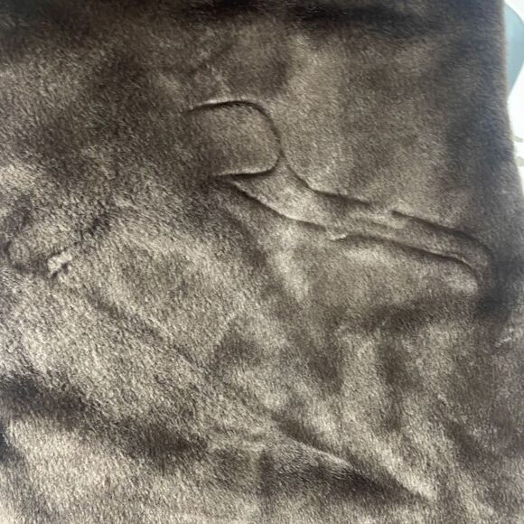 Faux Fur Reversible Hooded Zip Front Vest S M Chocolate Brown - Picture 6 of 13